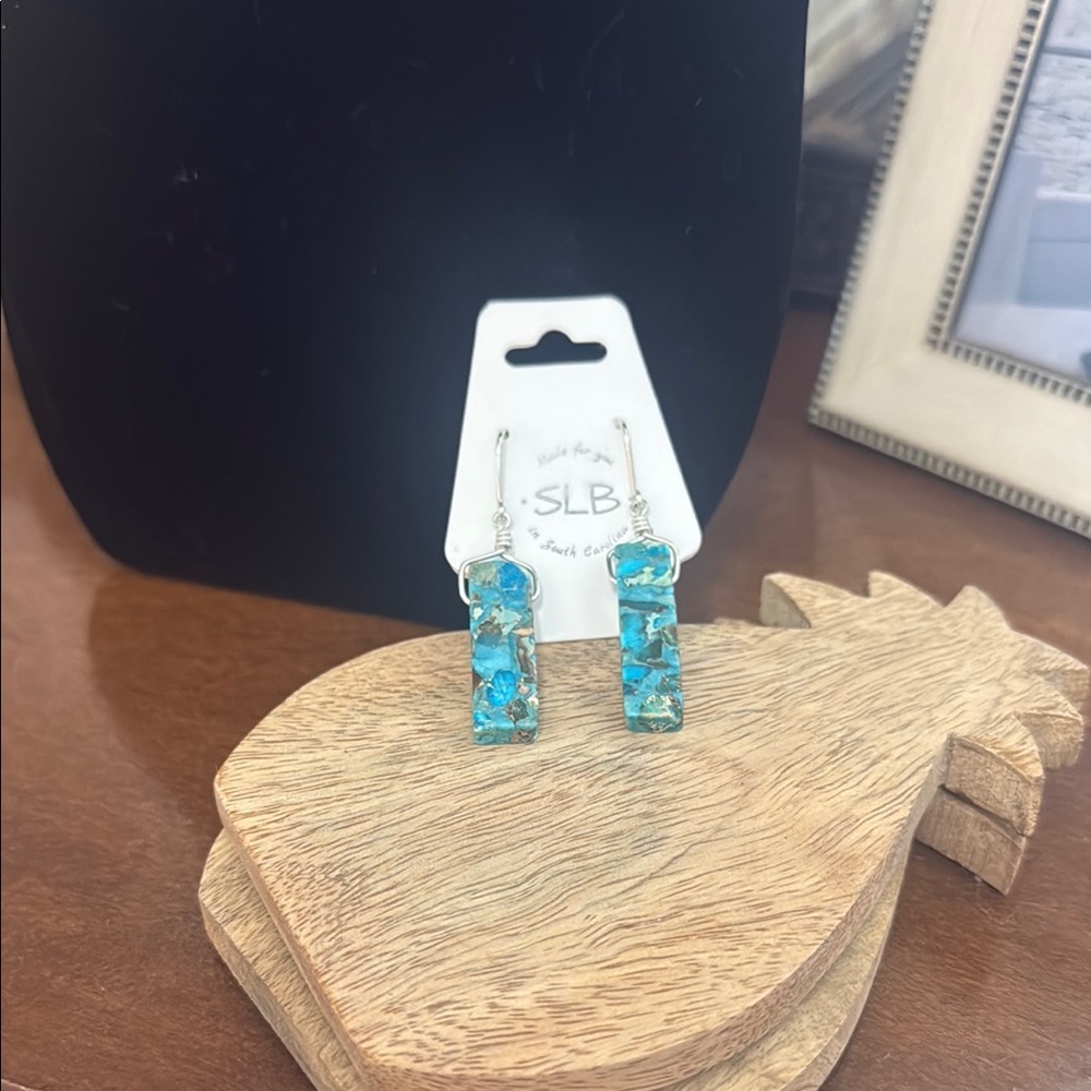 Blue Jasper Earrings